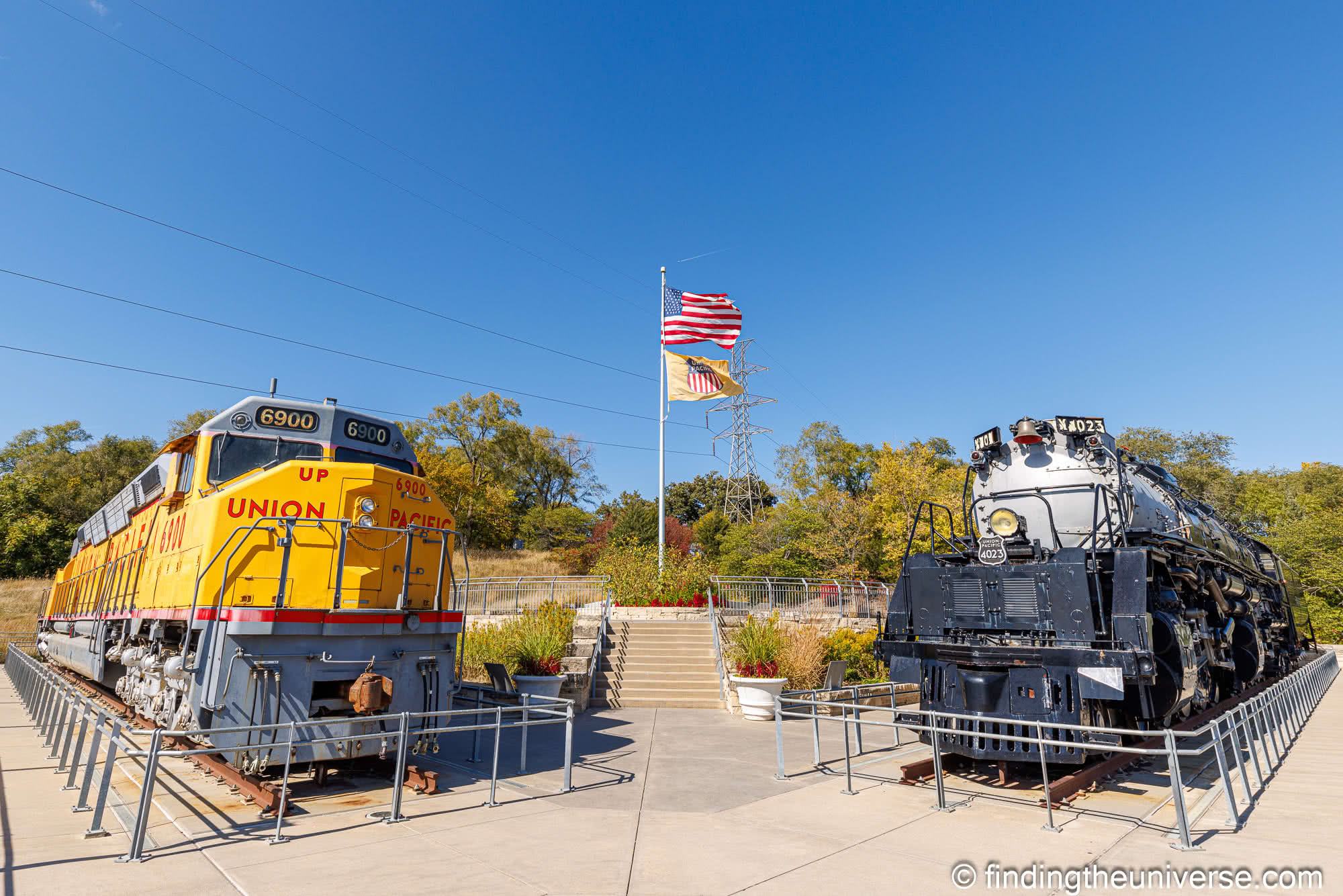 Kenefick Park Locomotives Omaha by Laurence Norah