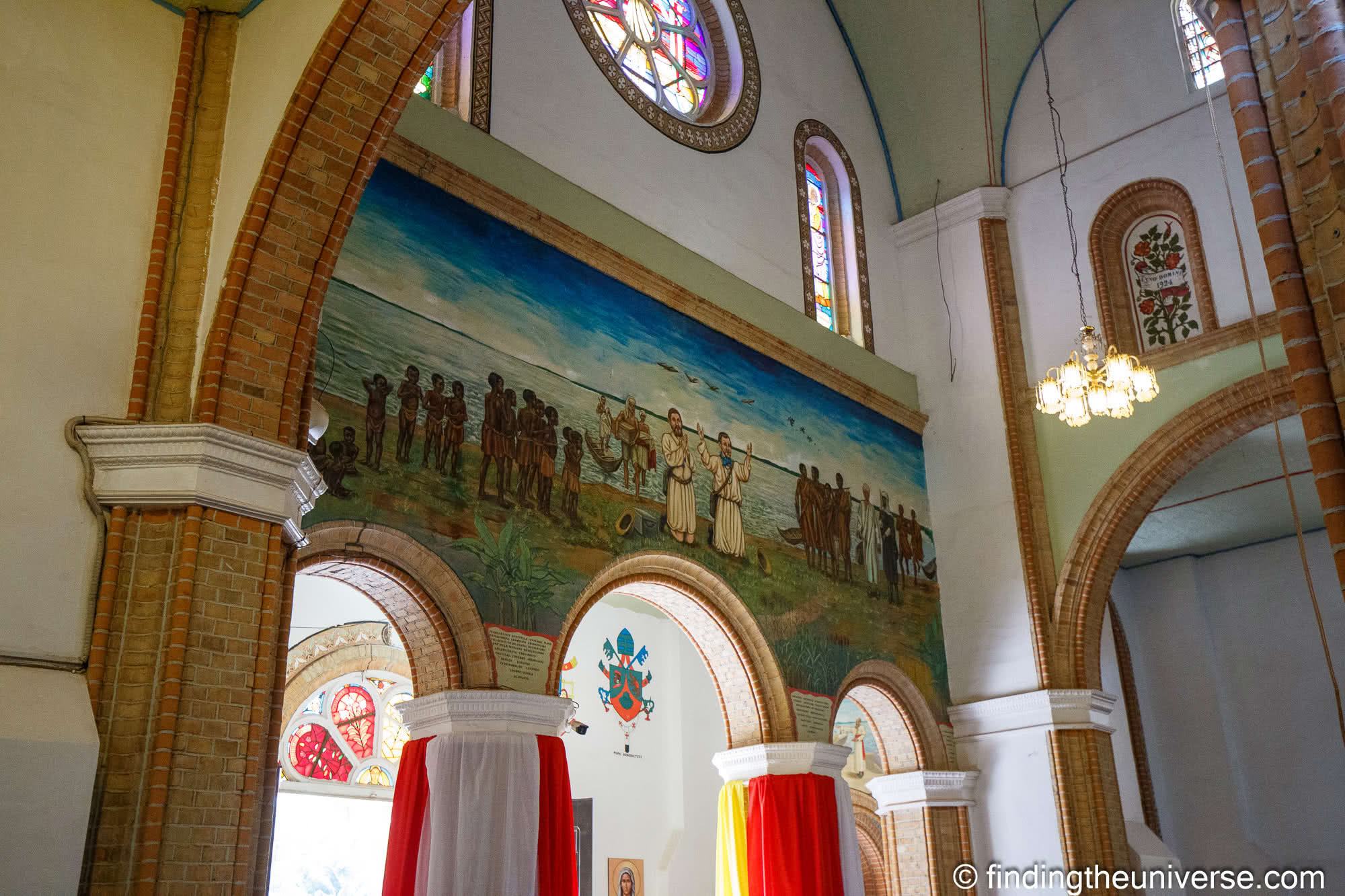 Mural in St Marys Cathedral Rubaga Kampala Uganda by Laurence Norah