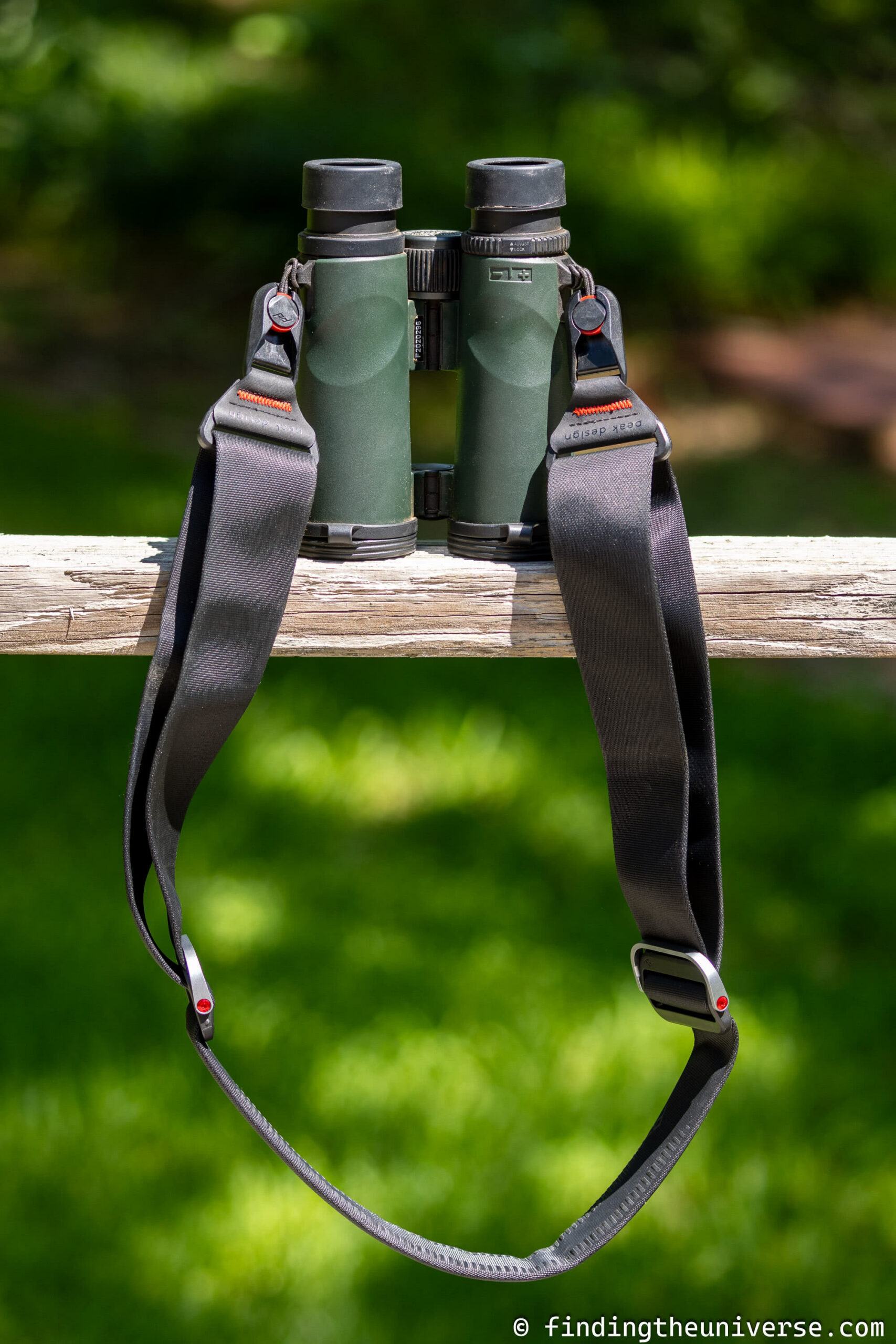 Peak Design Slide strap on binoculars by Laurence Norah