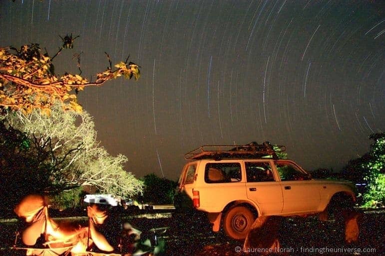 Stars over our campsite