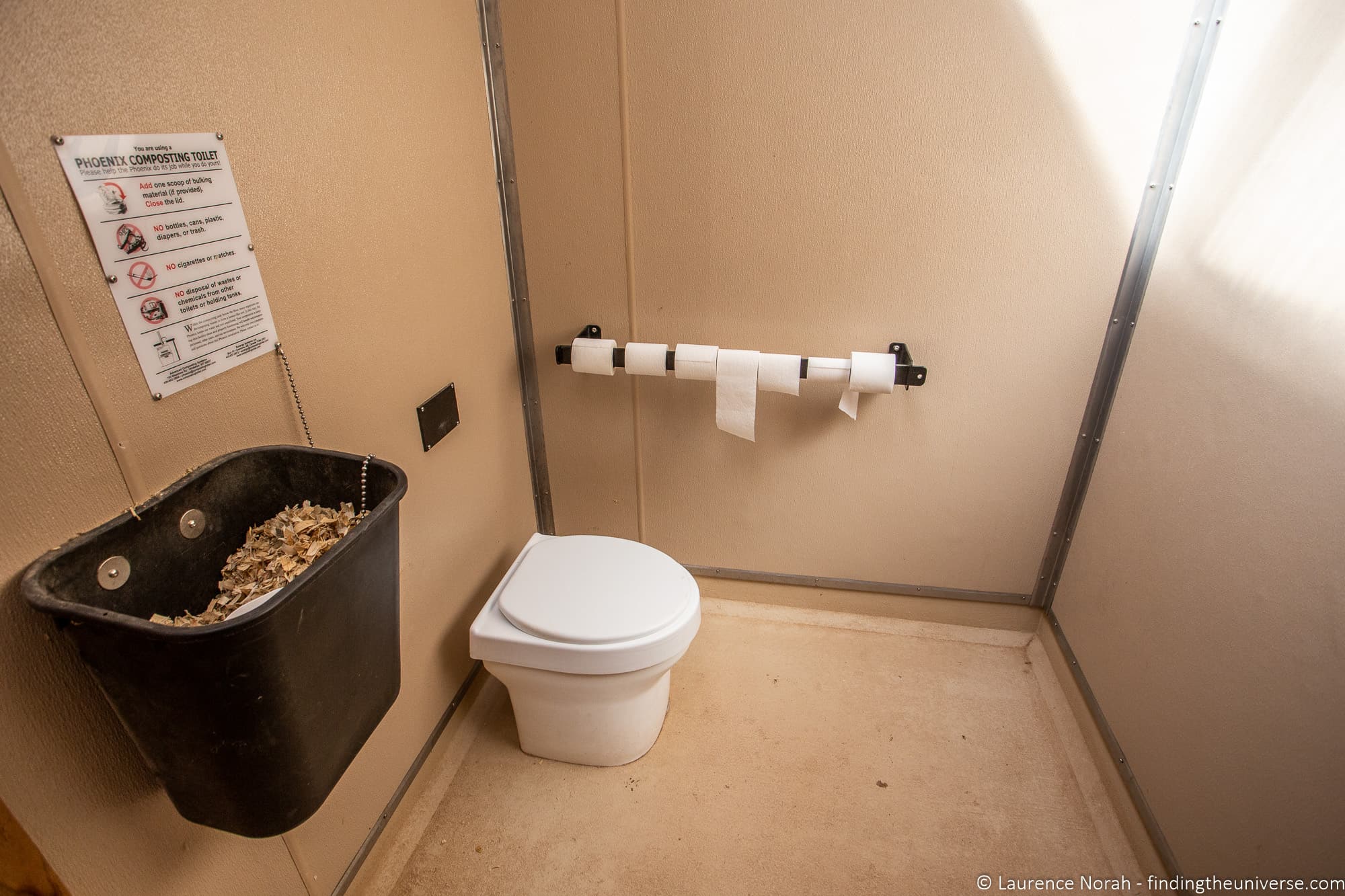 Toilet at Havasu Campground