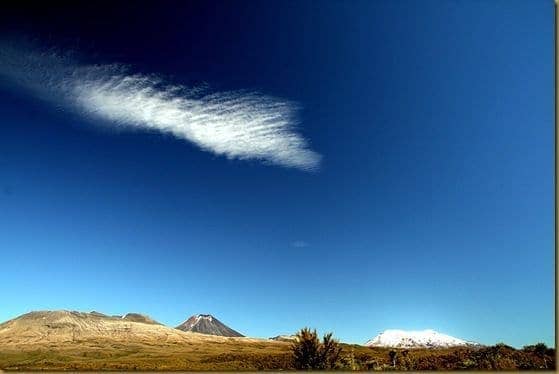 Tongariro and Ngauruhoe and Ruapehu